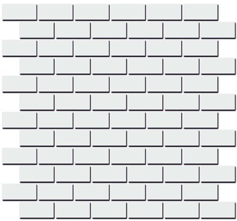 Декор Kerama Marazzi 191\001 Турнон белый матовый мозаичный 30x32