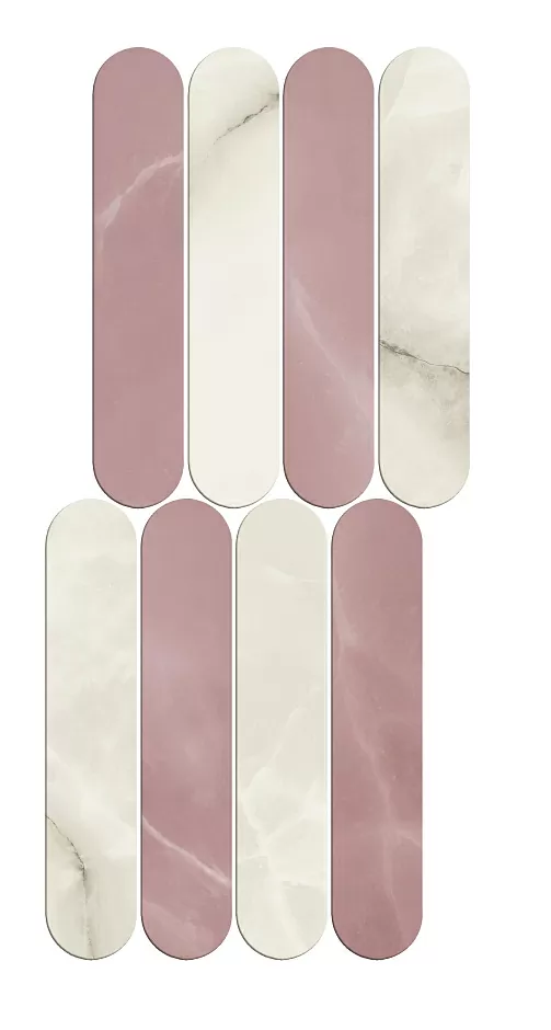 Мозаика Symphonyx Crystal - Rose Ellipse 56x23.5