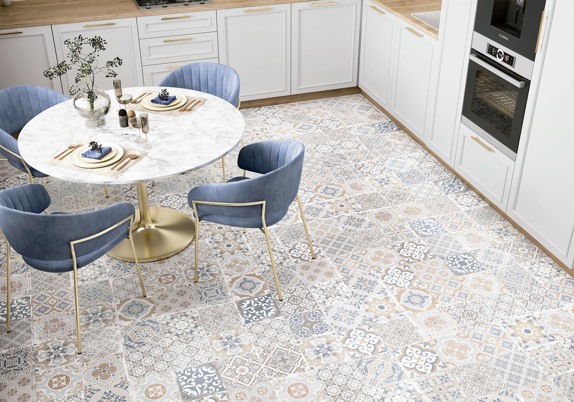 Керамогранит Alma Ceramica Кантри GFU04CTR17R серый 60x60