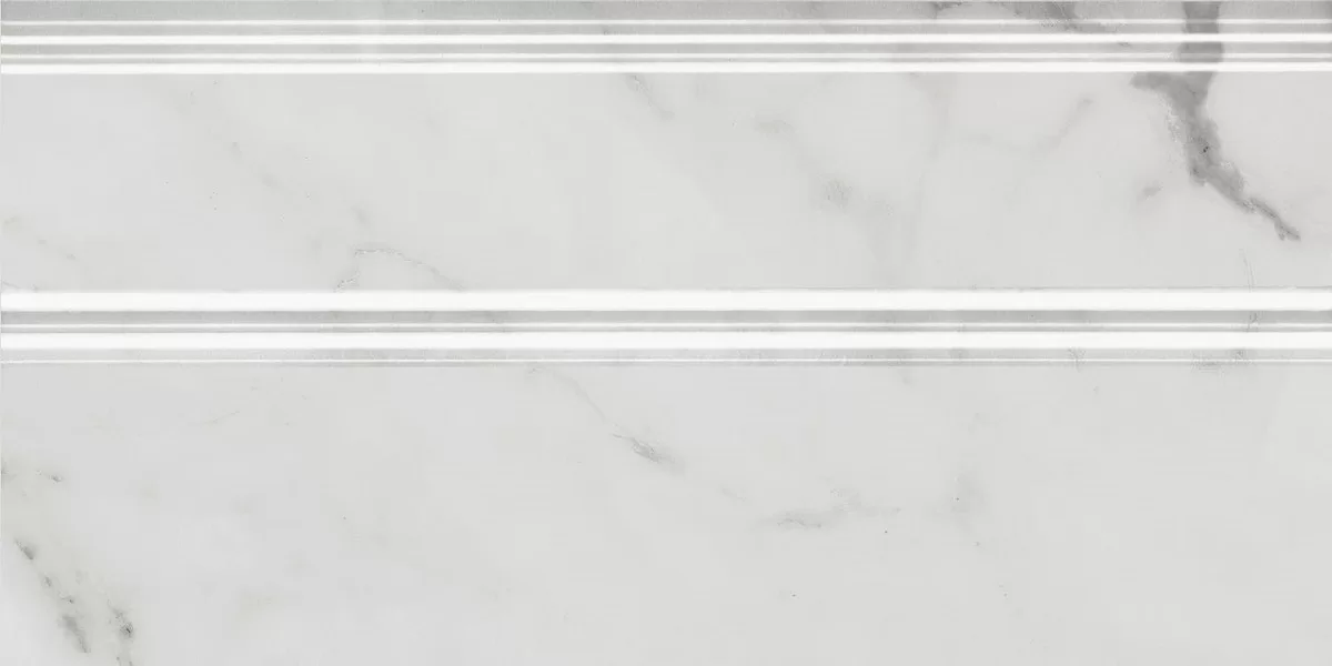 Плинтус Керама Марацци Venezia Коррер белый глянцевый обрезной 30х15