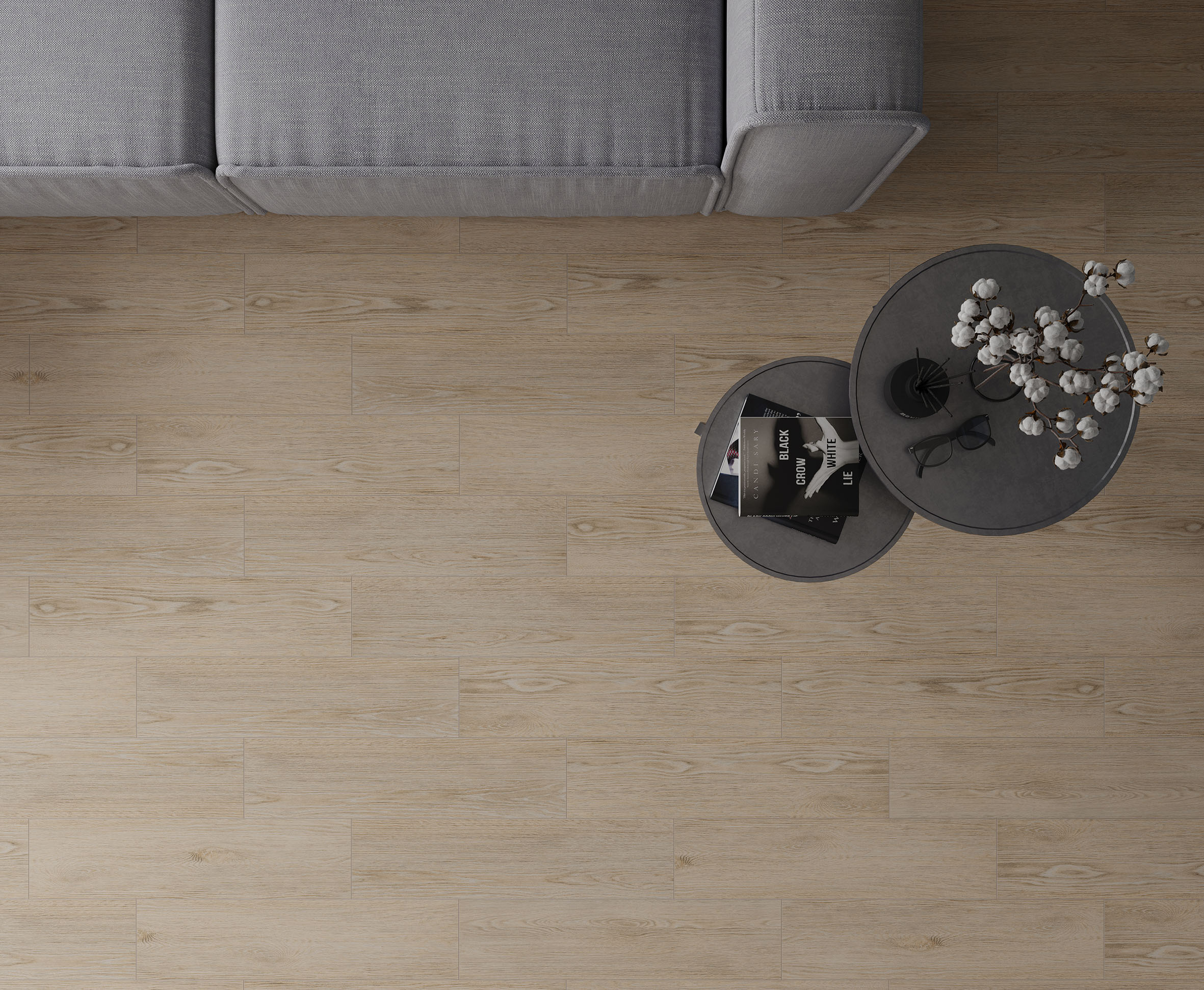 Керамогранит (OK 0018) Laparet Oak тёмно-коричневый 15x60 матовый