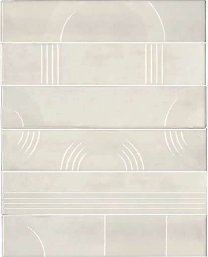 Панно Kerama Marazzi KMP3STA001RN6X Панно Мажорель белый глянцевый из 6 частей 28.5x36