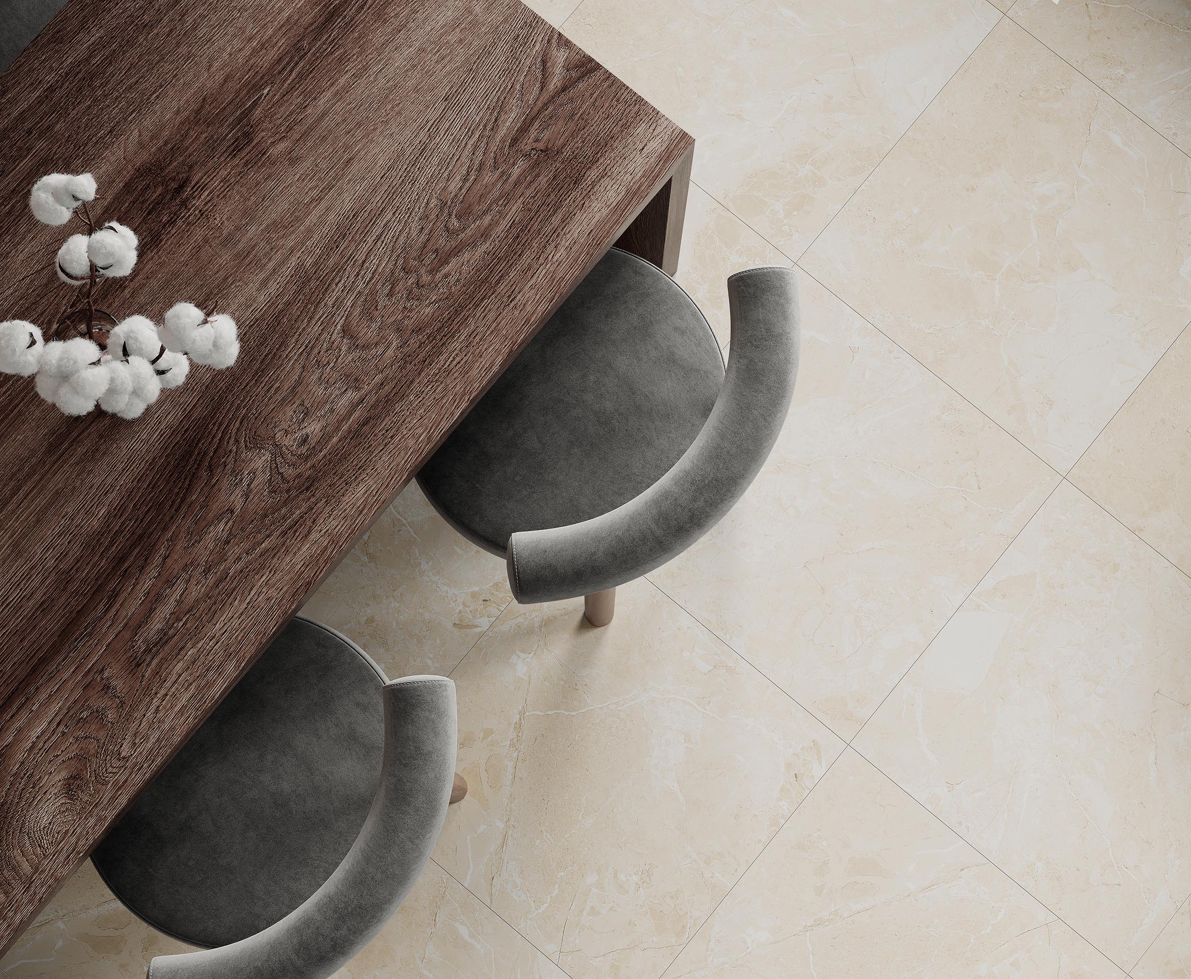 Керамогранит Laparet Romano Crema бежевый 60x60 полированный