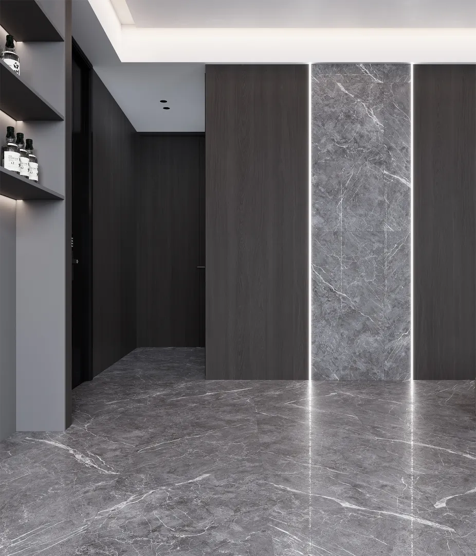 Керамогранит Аркадия Керамика CL4003-A Esperia Grigio Carving Lappato 60x120 серый