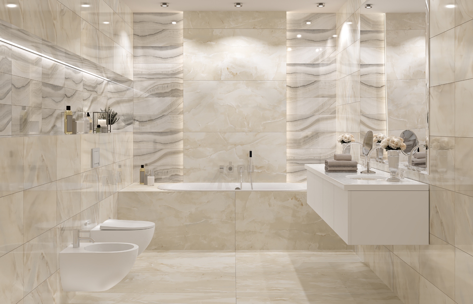 Декор Onice Milky 60x60 K-95/LR/d04-cut/600x600x10