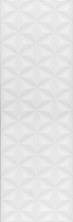 Керамическая плитка Kerama Marazzi 12119R Диагональ белый структура обрезной 25x75