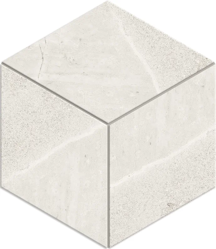 Мозаика Estima MA00 Ametis Marmulla Cube Ivory 25x29 белый непол.
