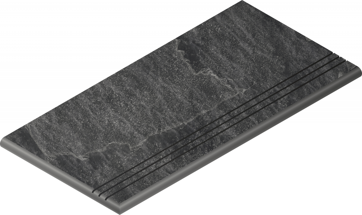 Ступень закругленная угловая левая Italon Materia X2 Titanio 30x60