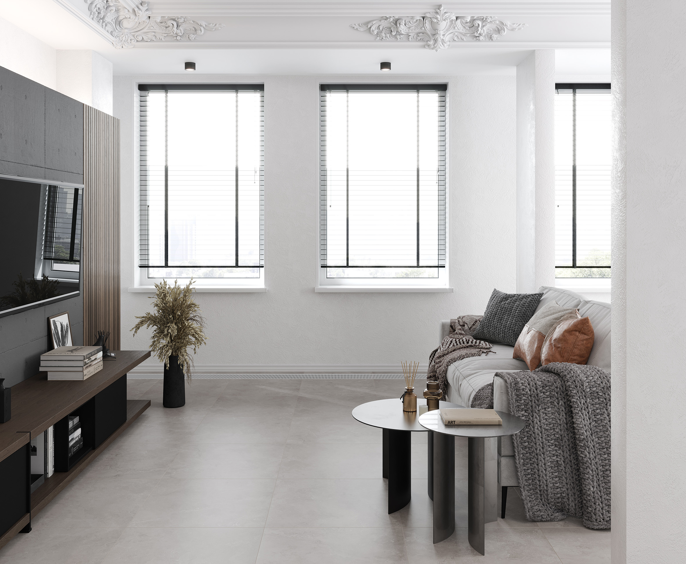 Керамогранит Laparet Charon Gray 60x60 матовый