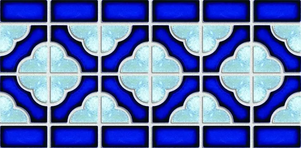 Мозаика NSmosaic BW0020 голубой 15x30.6