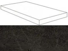 Ступень угловая левая Atlas Concorde Wise Dark 33x60 матовая