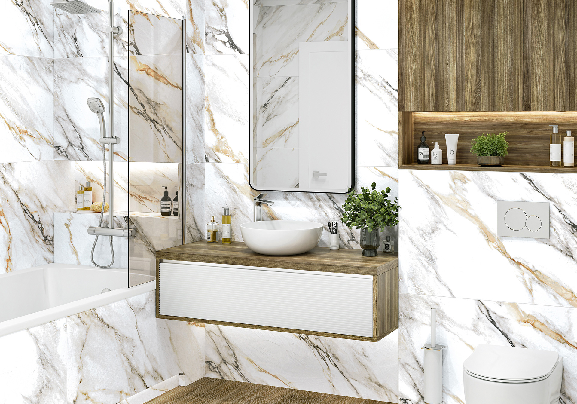 Керамогранит Alma Ceramica Arabesco GFA114ARS04R 57х114