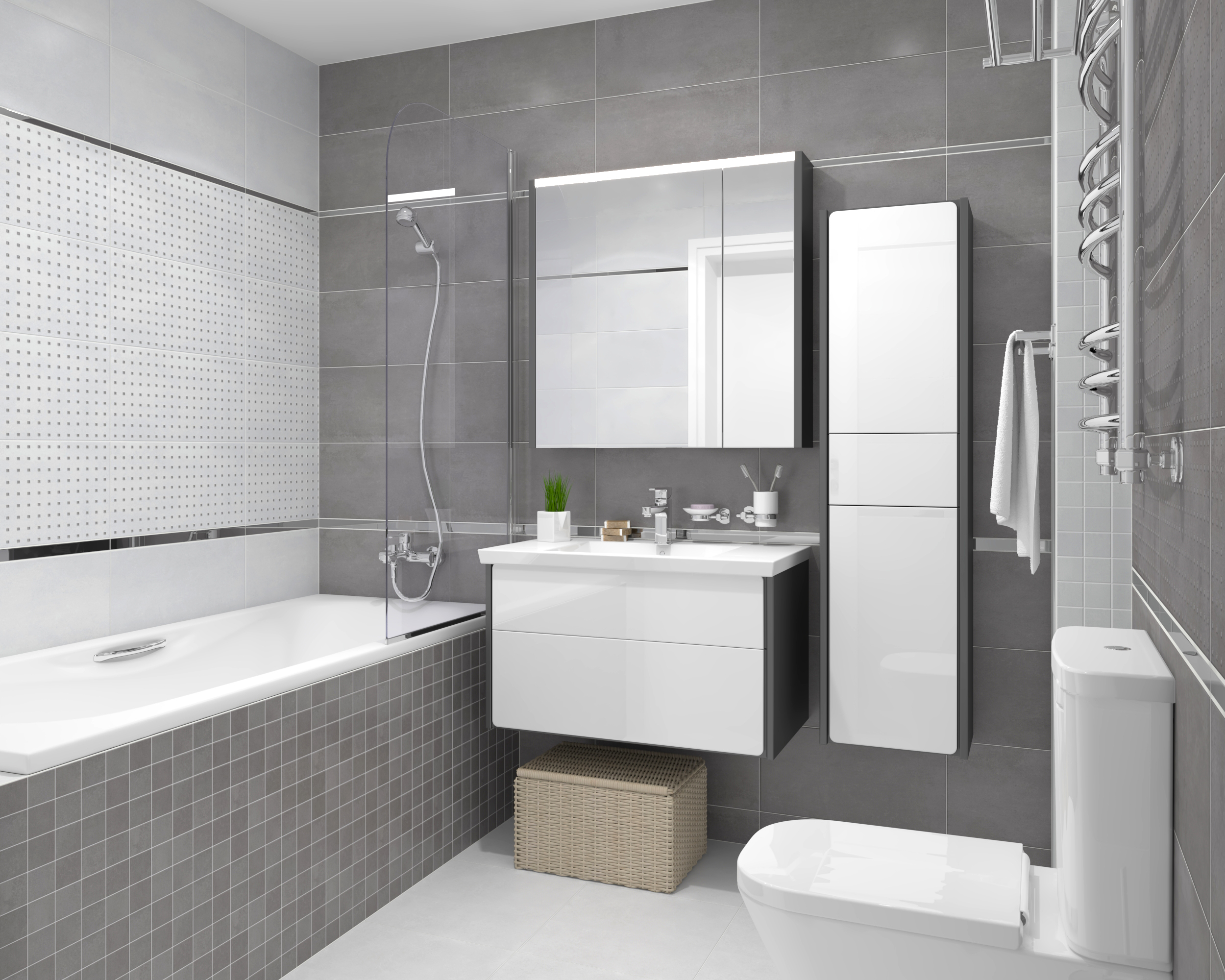 Мозаика (MM34042) Laparet Depo мозаичный серый 25x25 матовый