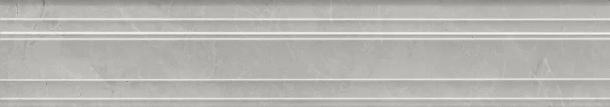 Бордюр Керама Марацци Venezia Риальто серый светлый глянцевый обрезной 40х7,3