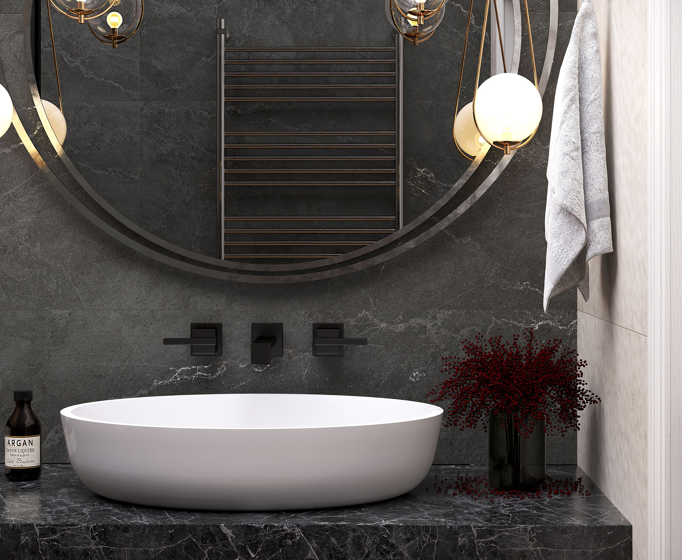 Керамогранит Laparet Leda Black 60x120 глянцевый