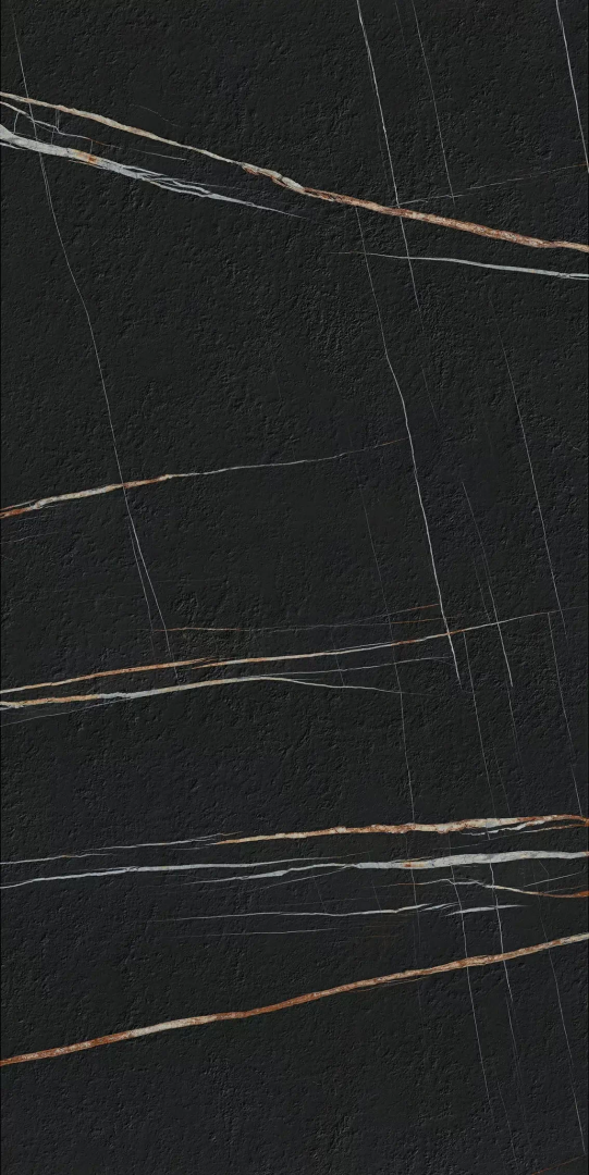 Керамогранит Laminam Ай Натурали Сахара Нуар Экстра Бочиардато Бук Матч А 20 LAMF0M0168_IT черный 162x324