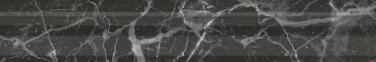 Бордюр Керама Марацци Venezia Коррер чёрный глянцевый обрезной 30х5