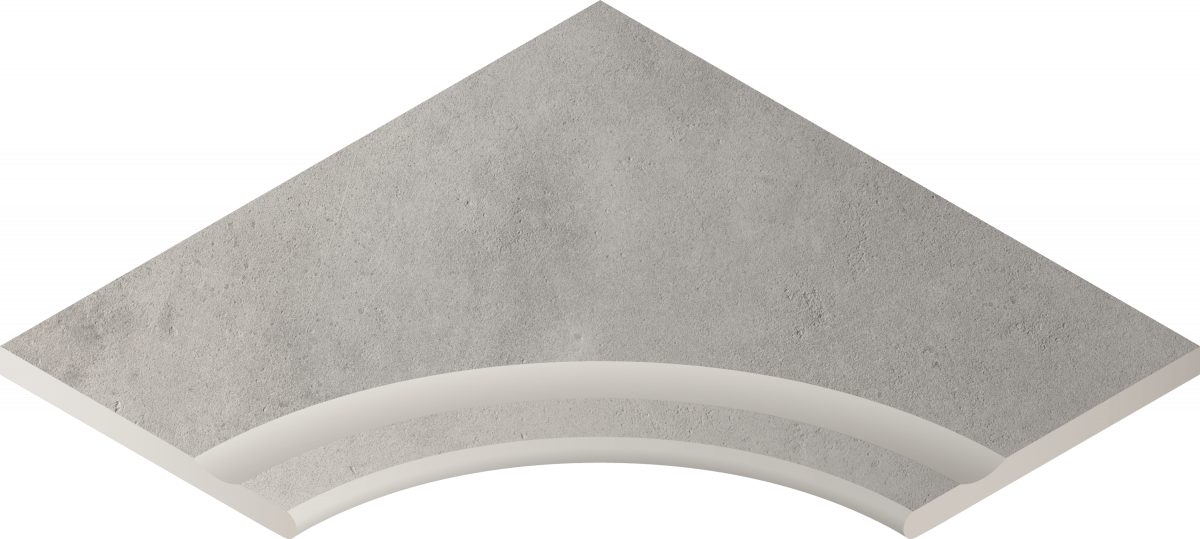 Бортик с выемкой закругленный Italon Millennium X2 Silver 60x60