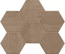 Мозаика Estima CW03 Classic Wood Hexagon Rusty Beige 25x28.5 бежевый