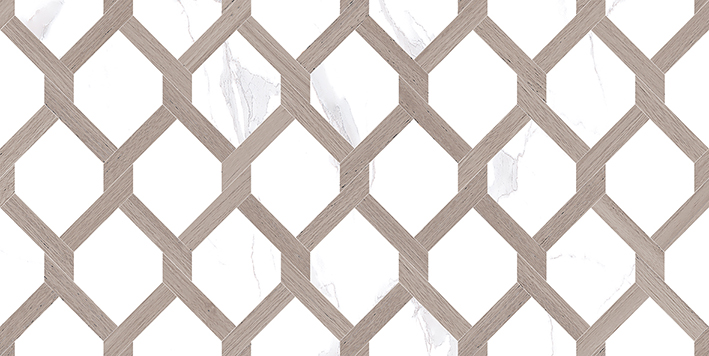 Декор (08-00-17-2466) Laparet Statuario Classic белый 20x40 полированный