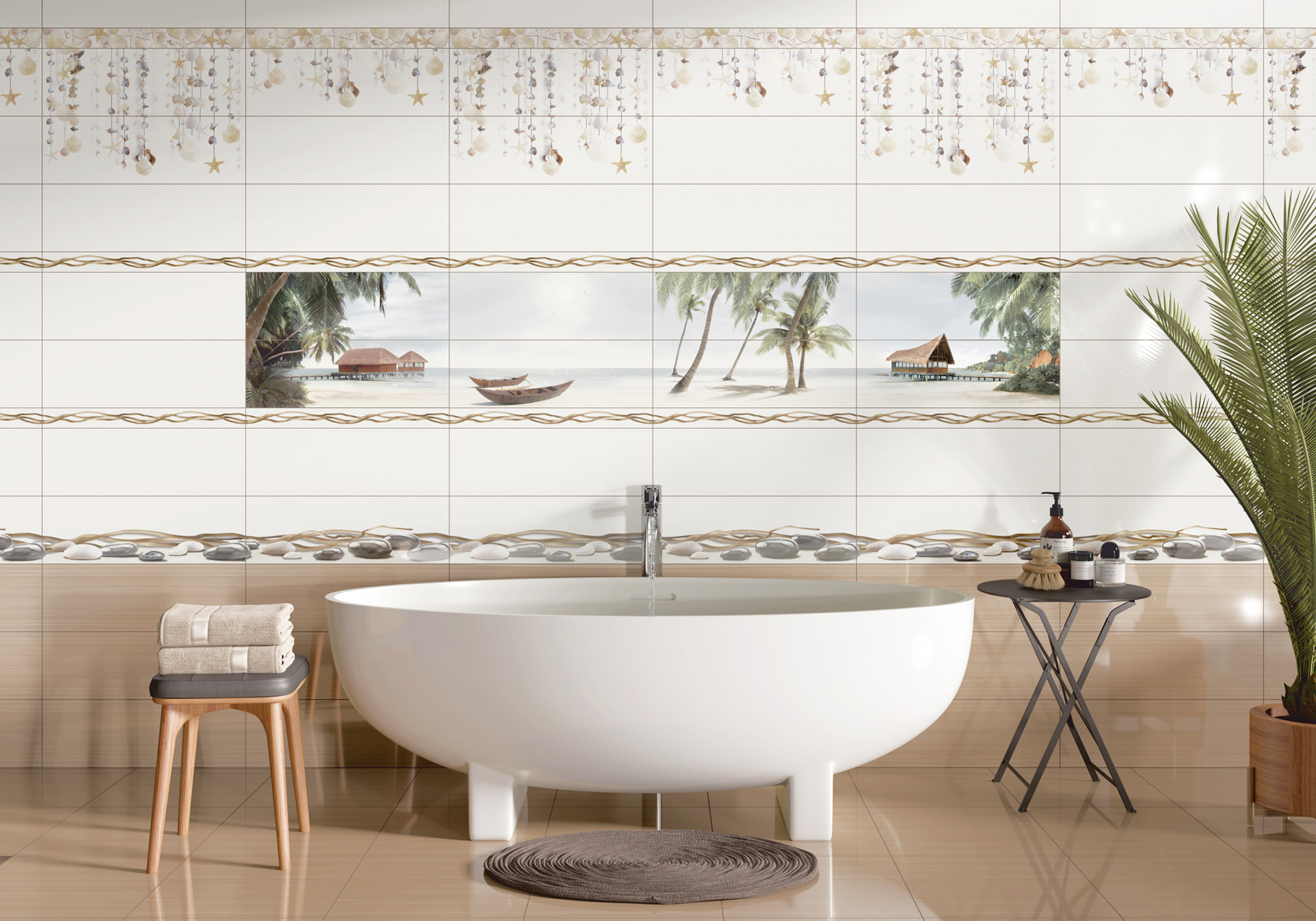 Декор Alma Ceramica Айленд DWA11ALD404 зеленый 20x60