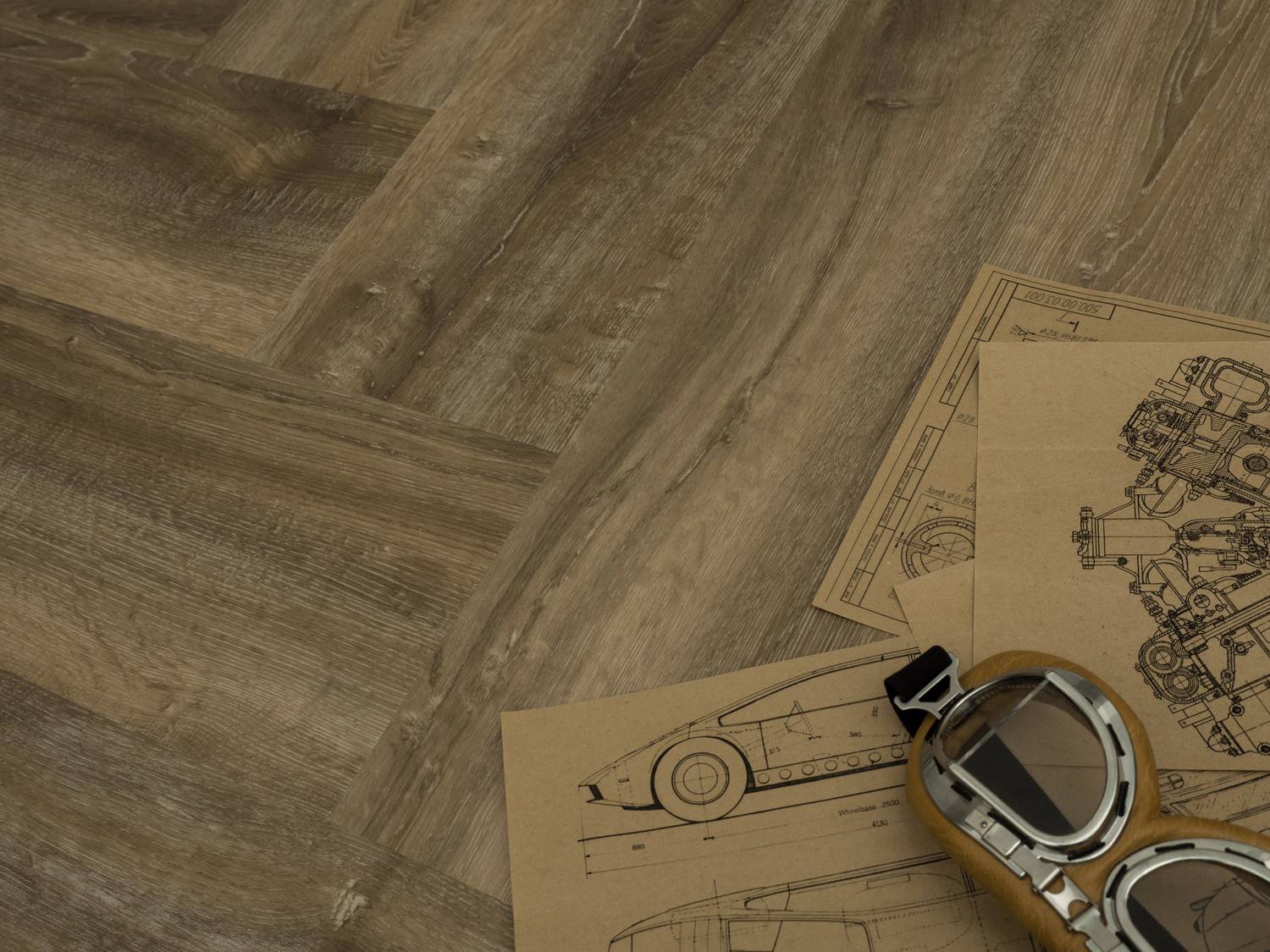 Кварцвиниловая плитка Fine Floor Gear FF-1814 Дуб Франкоршам кварц винил напольный