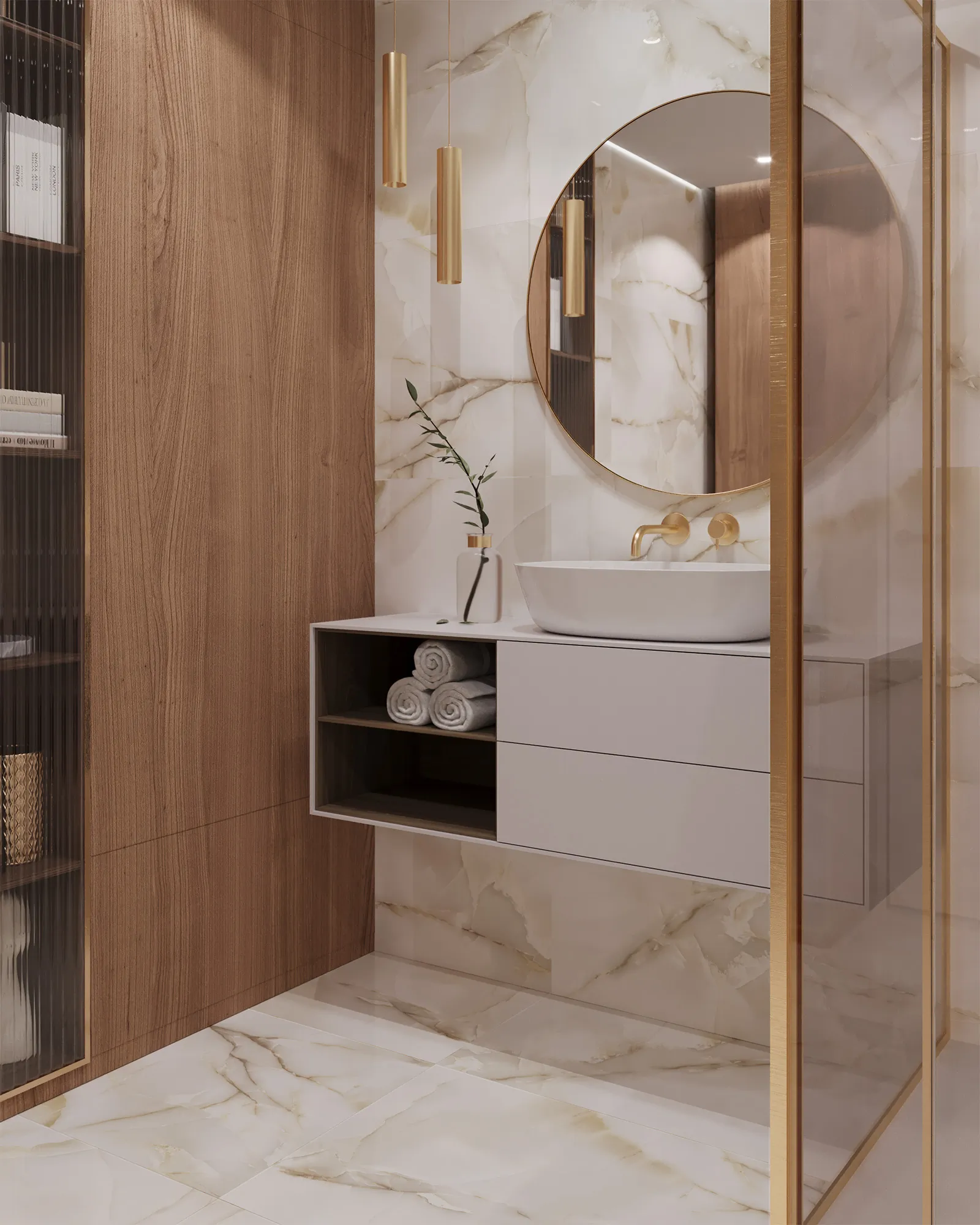 Керамогранит Аркадия Керамика FP1003-A Primo Onyx Full Polished 60x120 белый