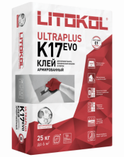 Клей для плитки, керамогранита Литокол ULTRAPLUS K17 EVO 25кг С1