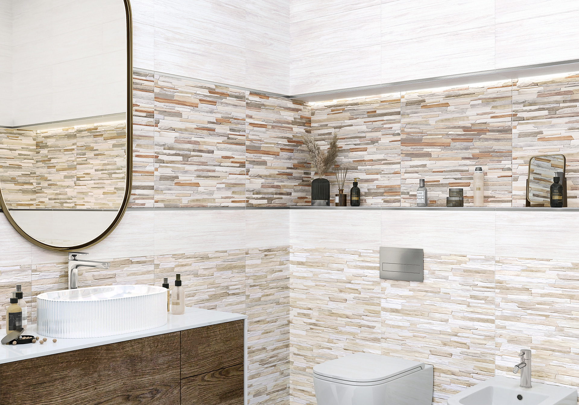 Керамическая плитка Alma Ceramica Артео TWA11ART024 бежевый 20x60