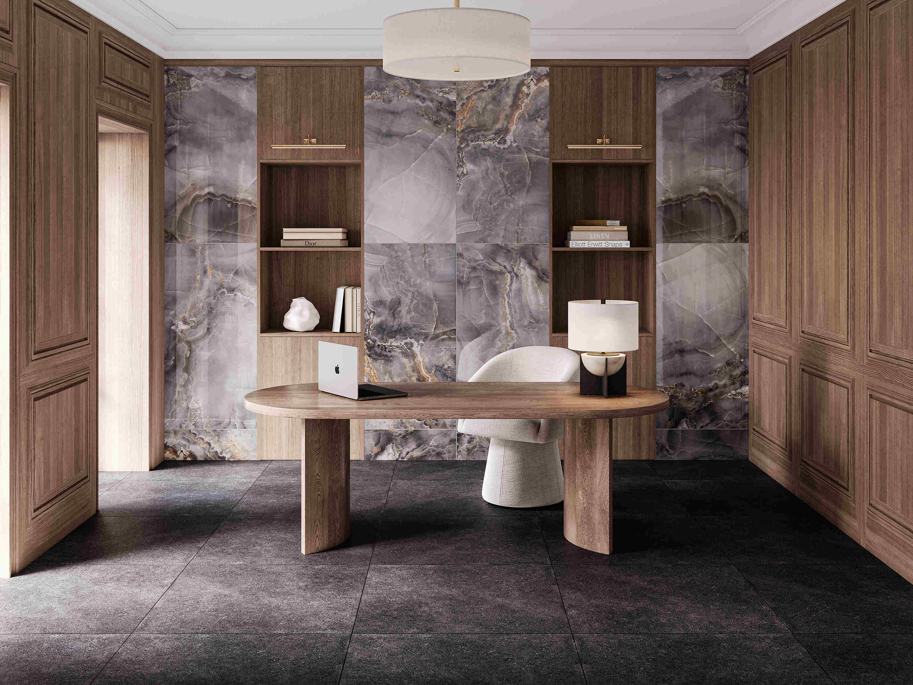 Керамогранит Estima BZ02 Belize Grey BZ02/PS_NC/60x120x10R/GW серый 60x120