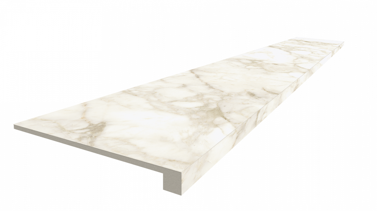 Ступень ColiseumGres Микеланджело Ворм фронтальная 620070002488 белый 33x120