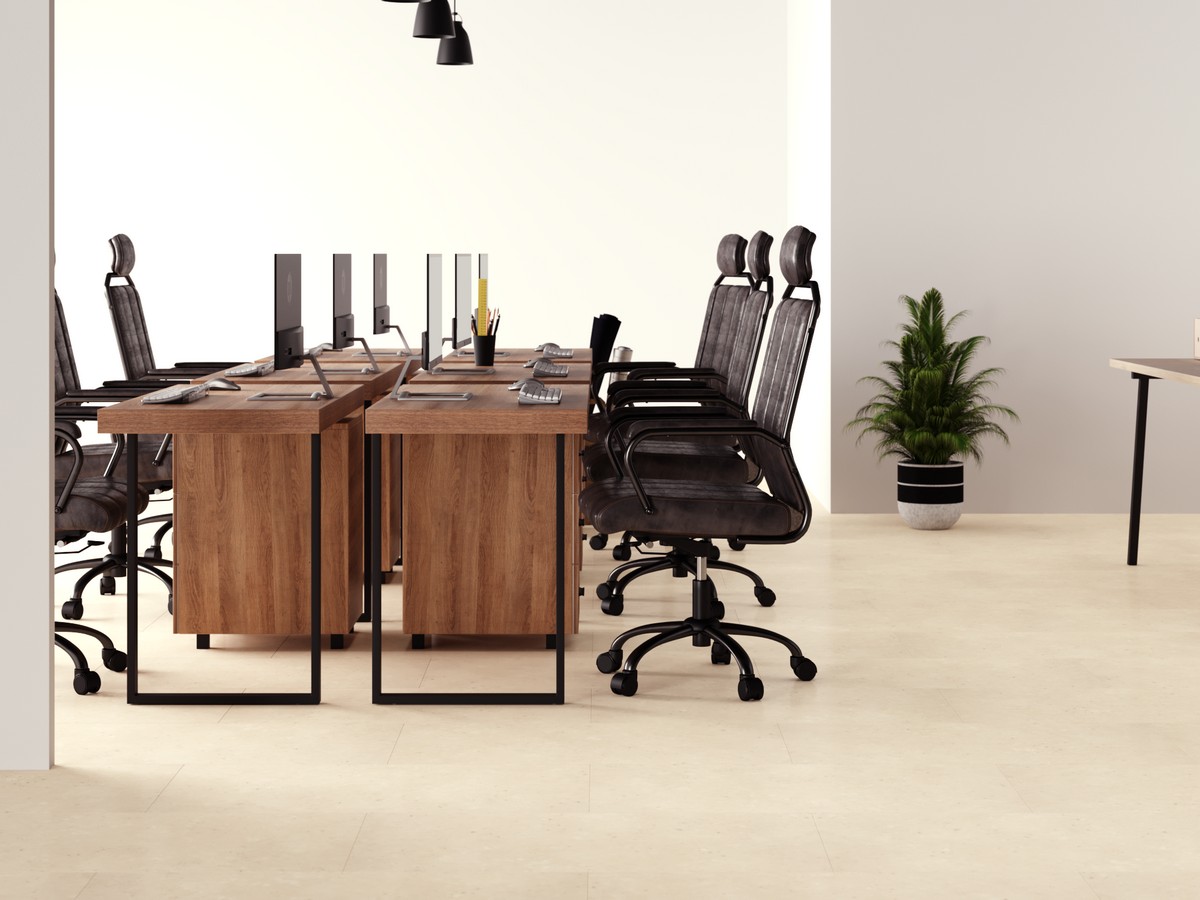 Кварцвиниловая плитка Tanto 691 Volcano светло-серый 30x60 клеевой кварц винил напольный