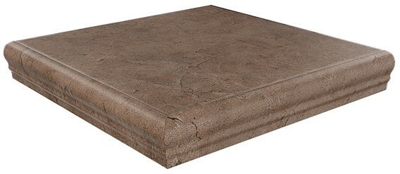 Ступень Kerama Marazzi SG158200R\GR\AN угловая Фаральони коричневый 34x34