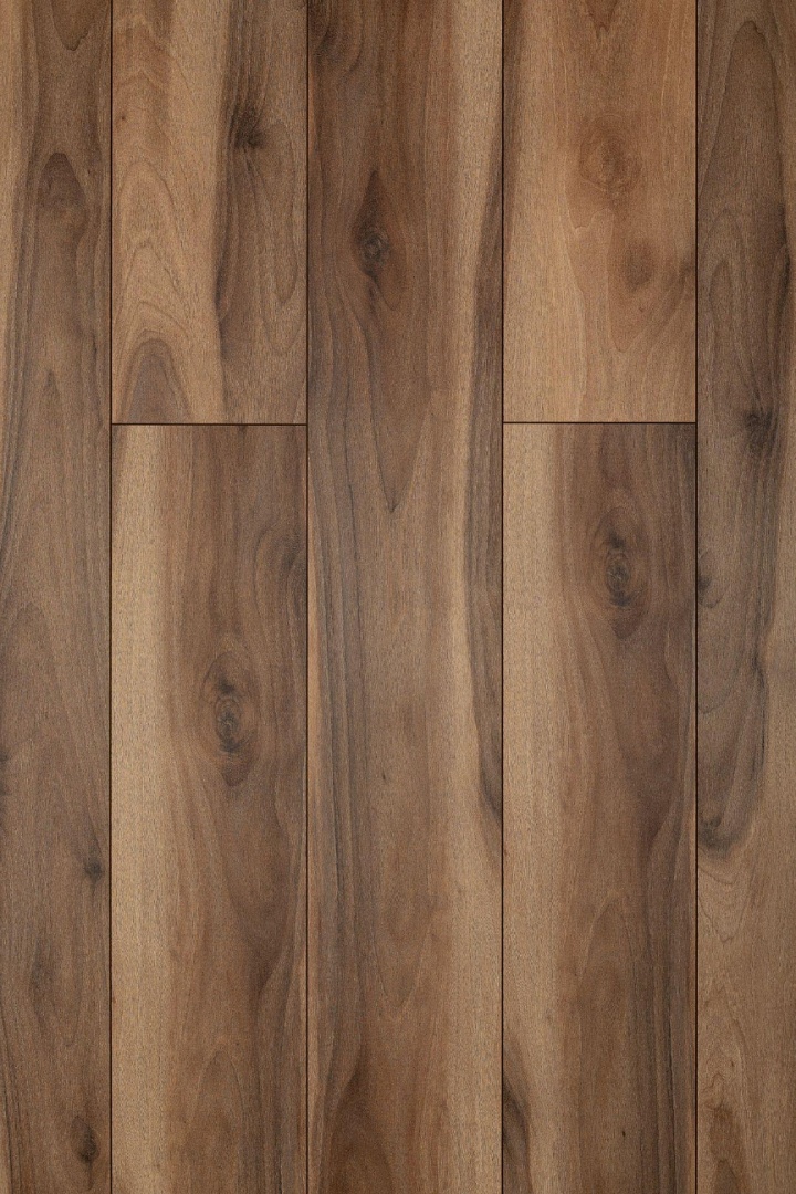 Кварцвиниловая плитка Aqua Floor Space Nuts XL AF4077NXL 1520x220 Орех Темный замковый кварц винил напольный