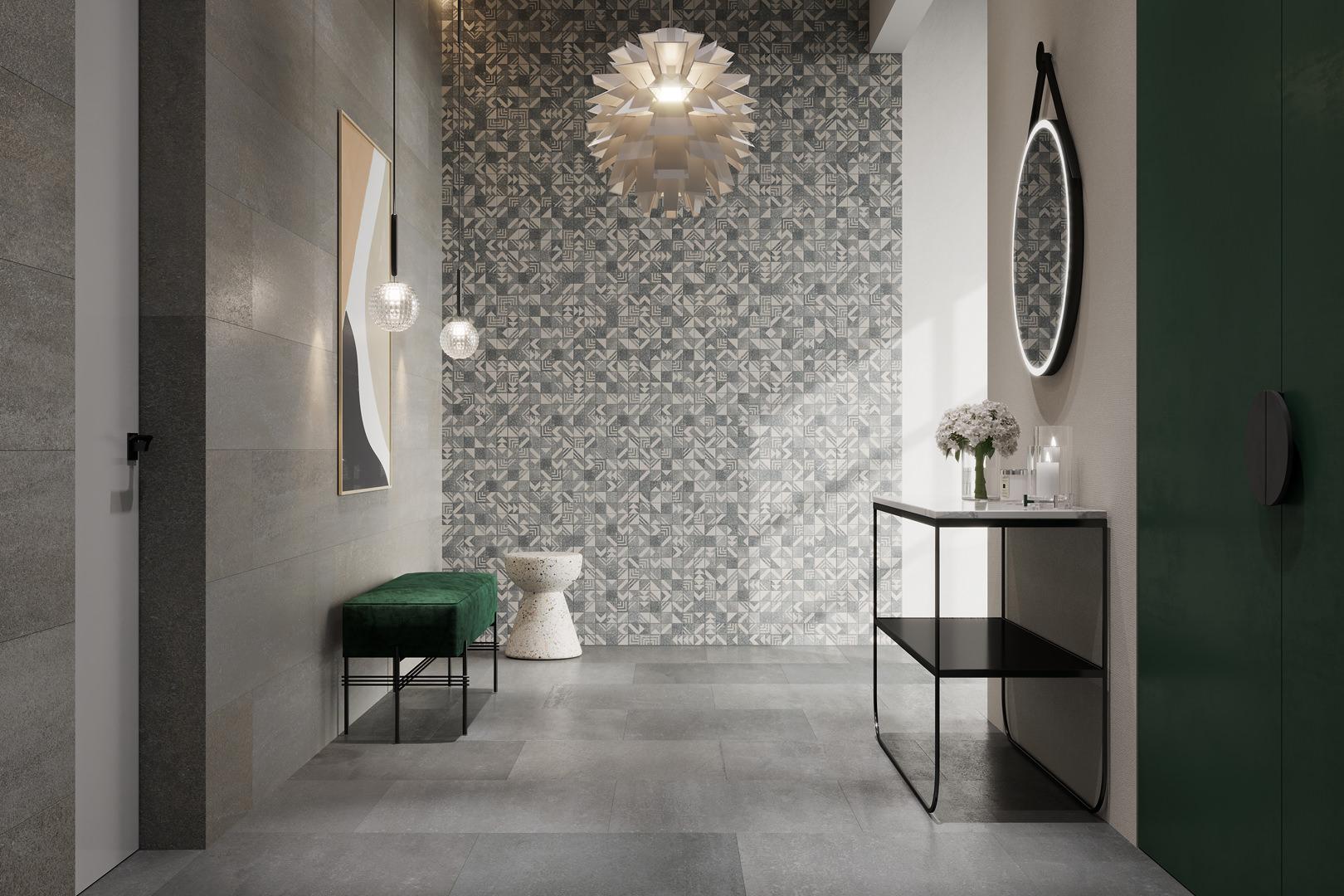 Мозаика Керама Марацци SBM013\DD204320 Про Нордик серый светлый мозаичный 30х30