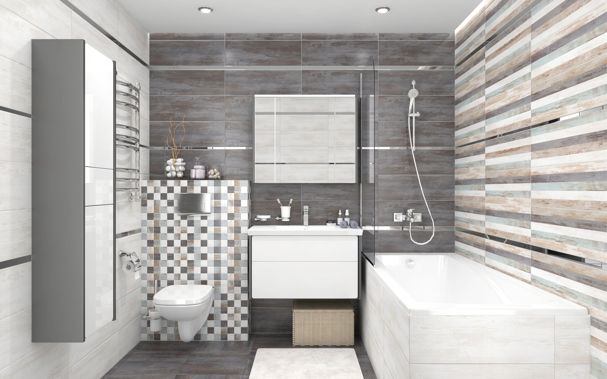 Декор (60043) Laparet Havana микс 20x60 матовый