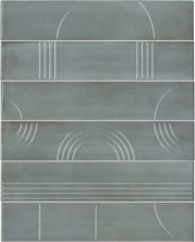 Панно Kerama Marazzi KMP3STA002RN6X Панно Мажорель голубой глянцевый из 6 частей 28.5x36