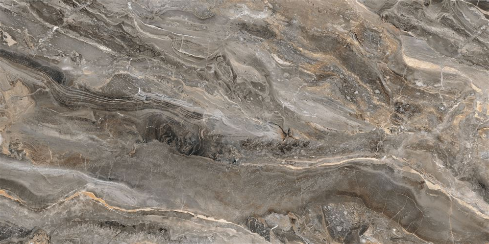 Керамогранит Vitra MarbleSet Оробико Темный Греж R9 60x120 полированный