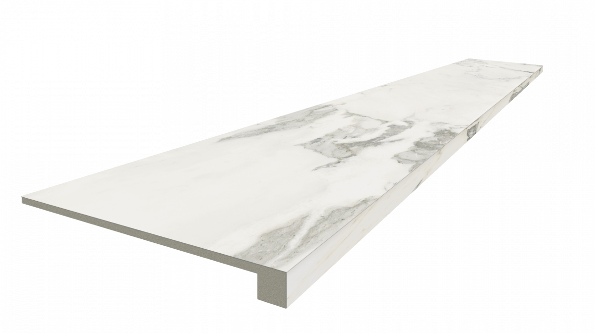 Ступень ColiseumGres Микеланджело Колд фронтальная 620070002489 серый 33x120