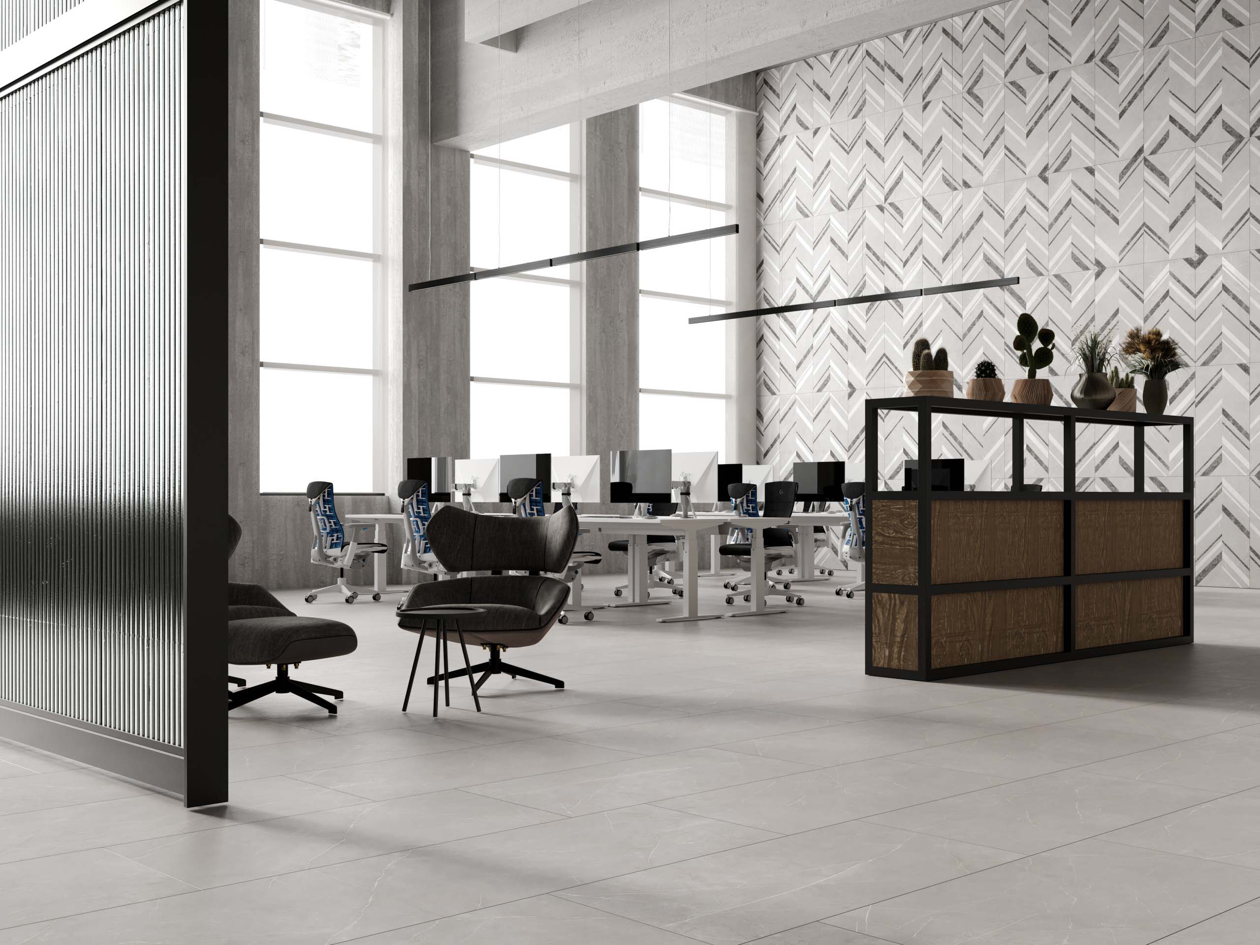 Керамогранит Estima IM01 Improve Light Grey IM01/PS_NC/60x120x10R/GW серый 60x120