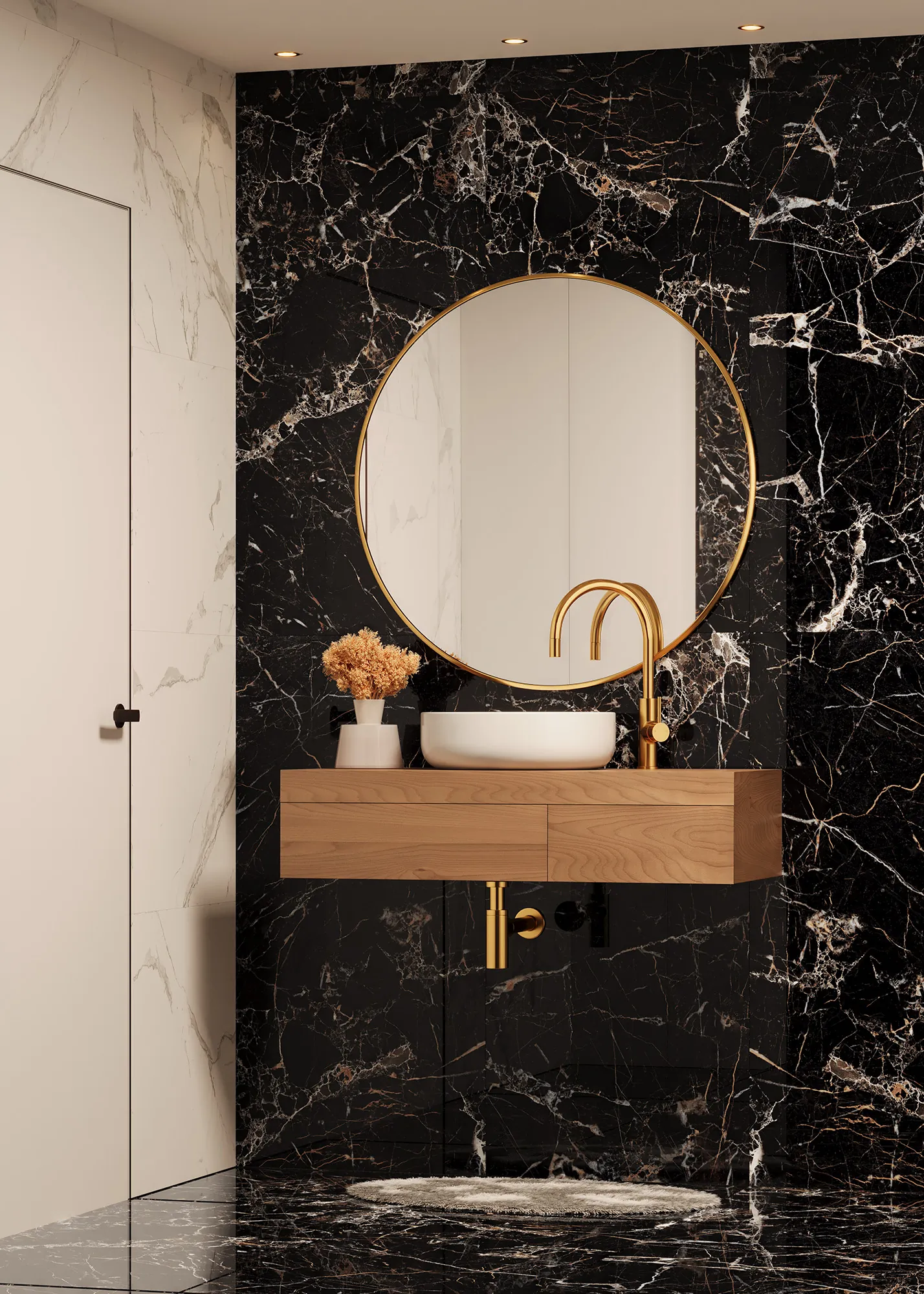 Керамогранит Аркадия Керамика HG2007-A Torino Black High Gloss 60x120 черный