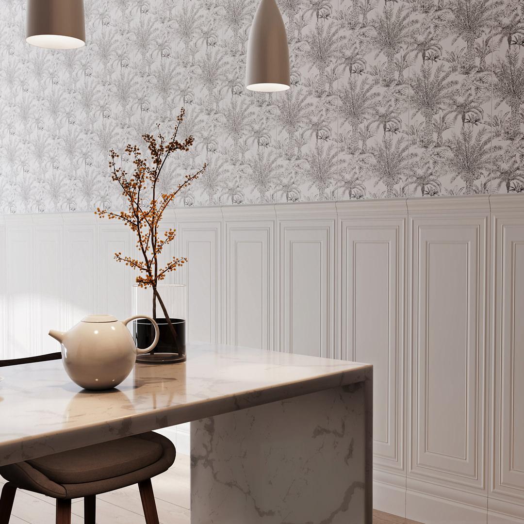 Керамическая плитка Kerama Marazzi Синтра 2 панель черный матовый обрезной 40x120 14052R