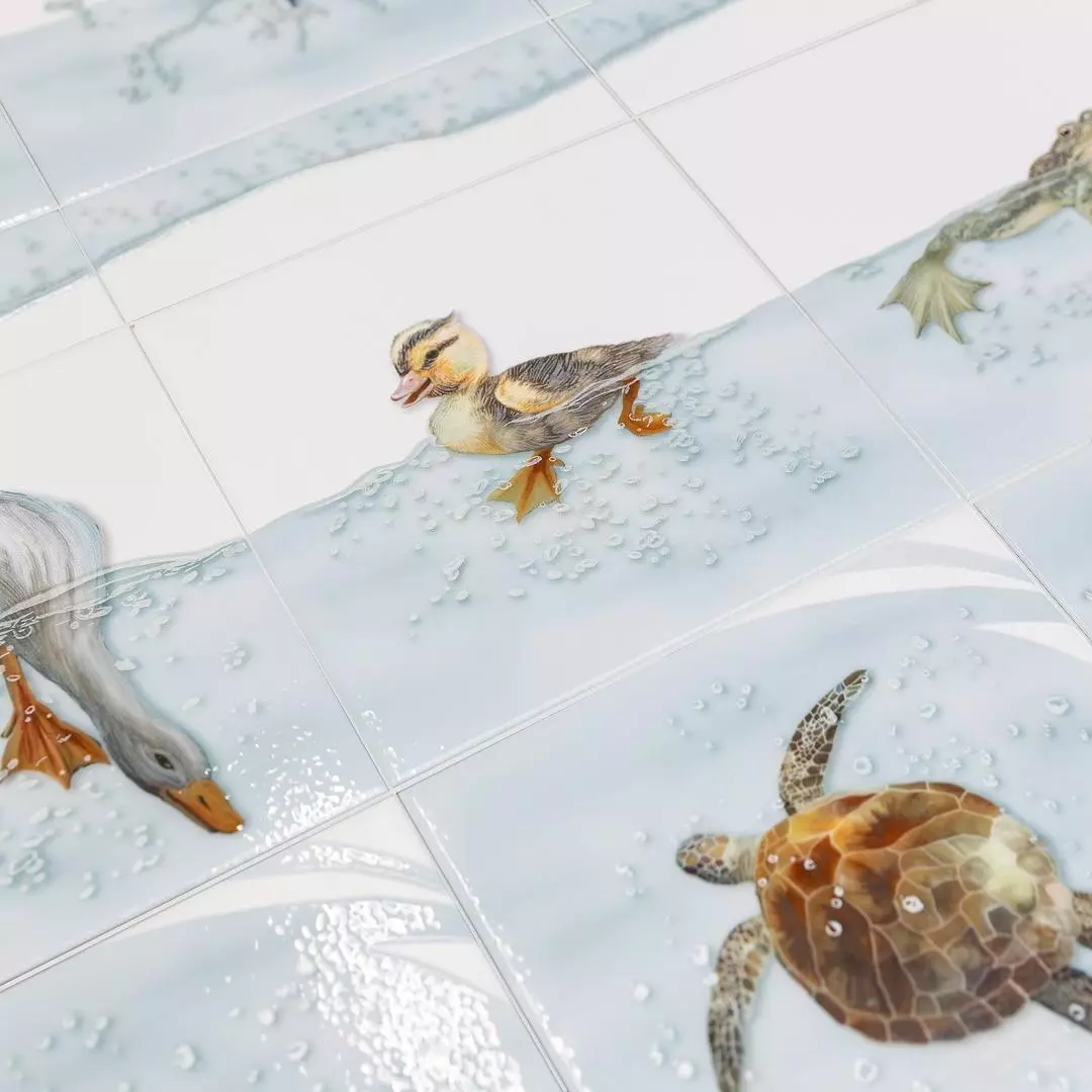 Бордюр Kerama Marazzi VT\A515\5009 Чудо-озеро 6.3x20