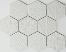 Мозаика NSmosaic R-329 белый 25.6x29.5