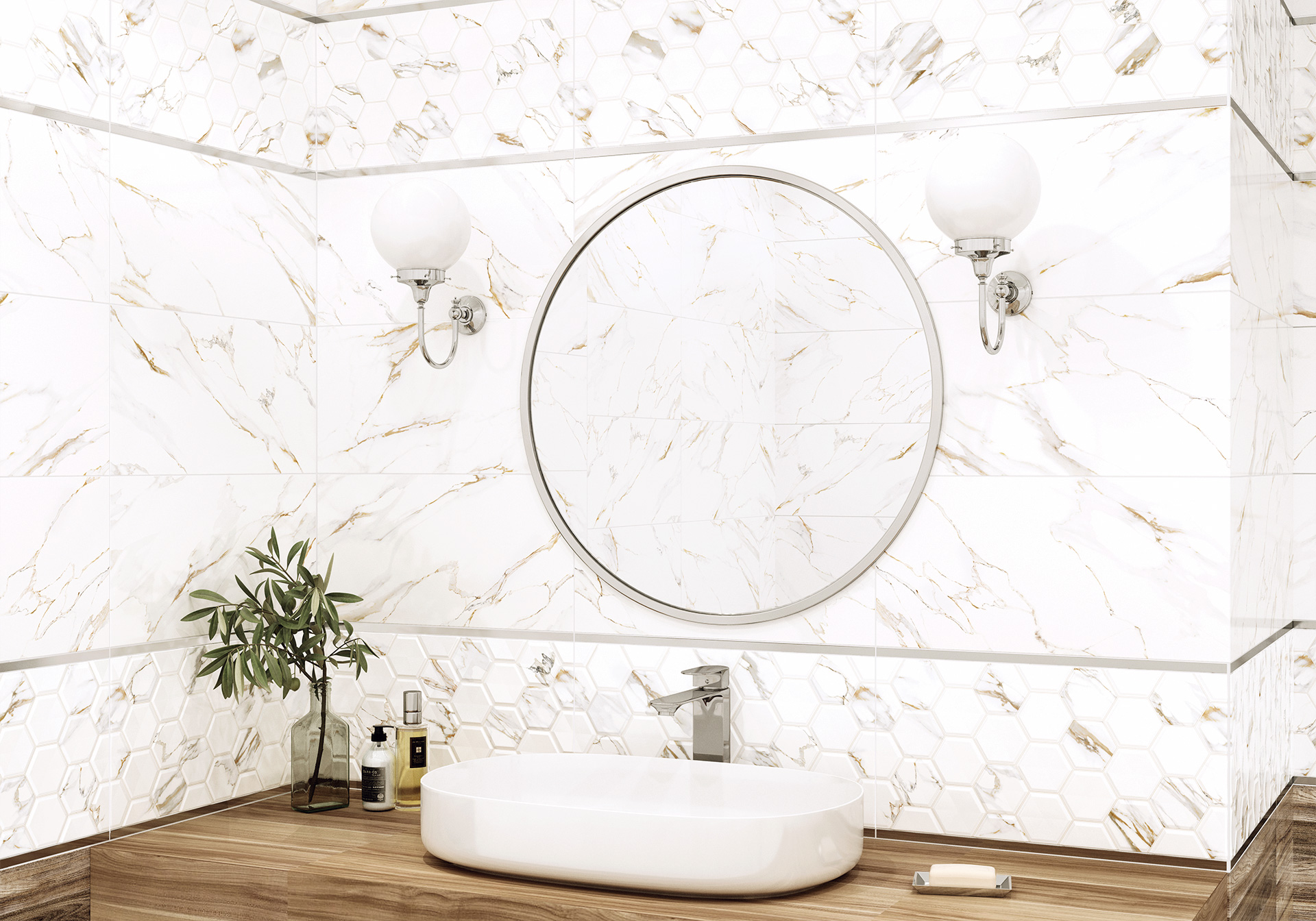 Керамическая плитка Alma Ceramica Дублин TWU09DBL404 коричневый 24.9x50