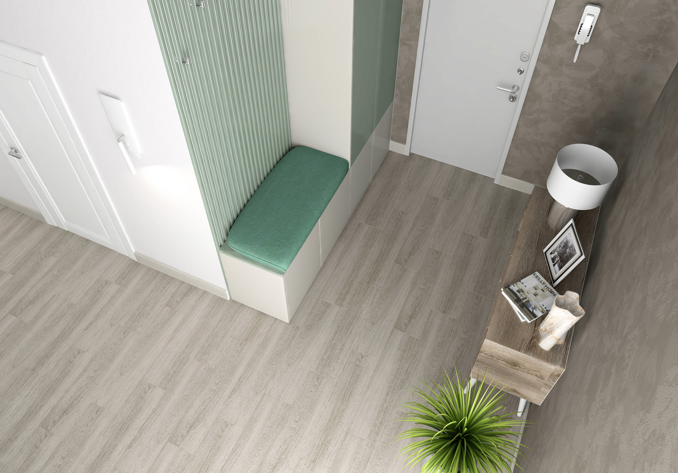 Керамогранит (SG706690R) Laparet Madera серый 20x80 матовый