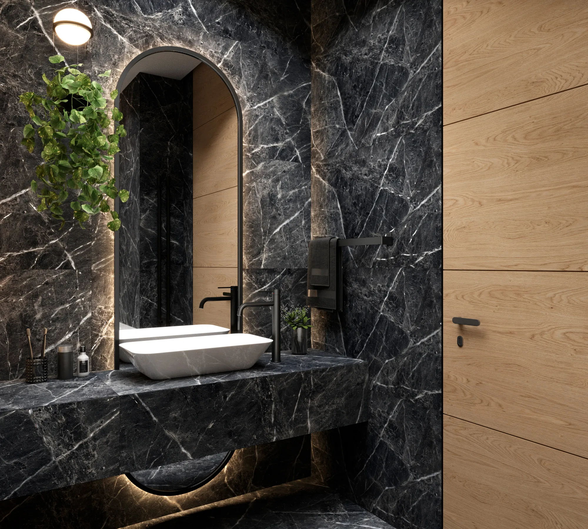 Керамогранит Аркадия Керамика CR4017-A Cassero Nero Carving 60x120 черный