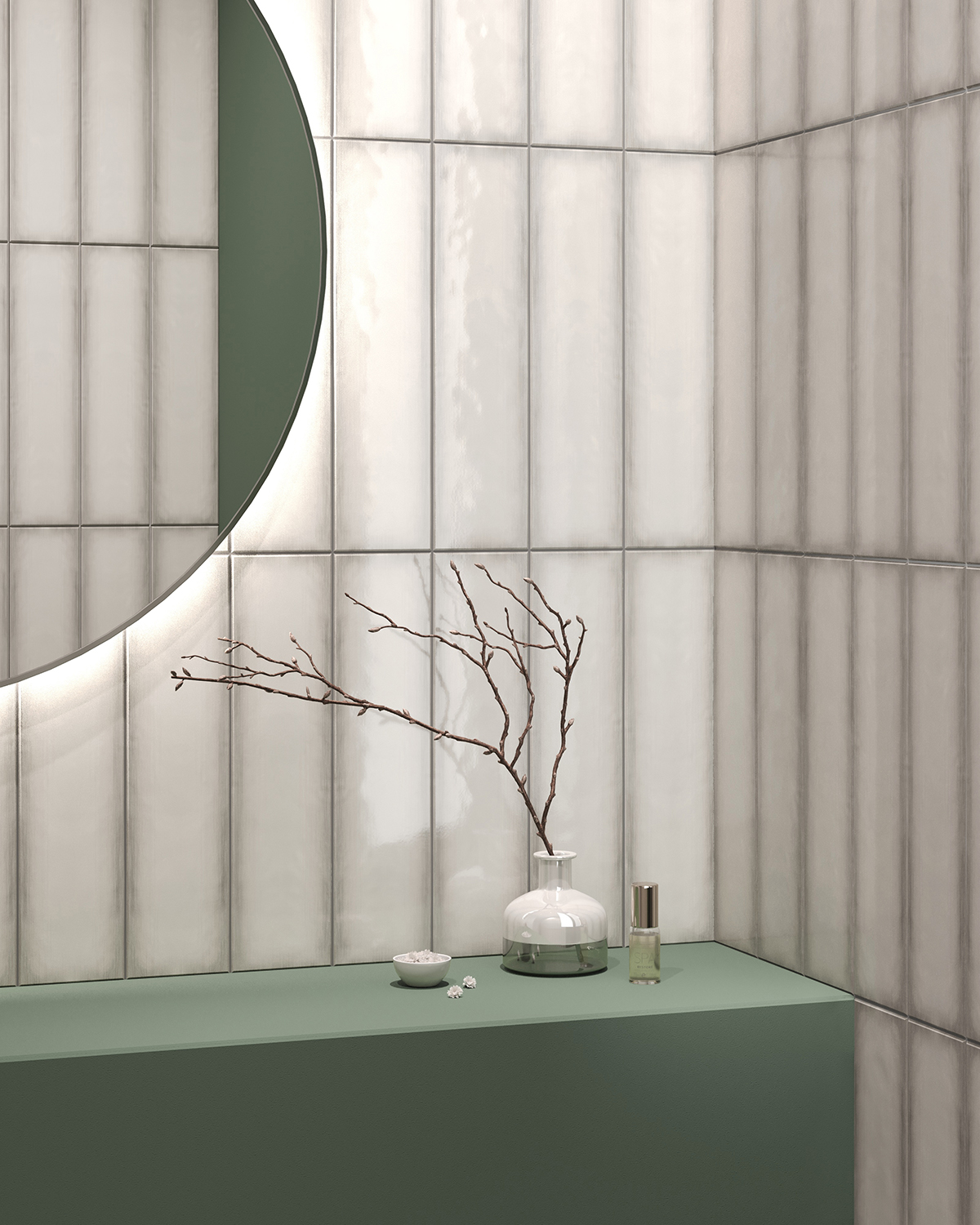 Керамическая плитка Смайл Тайл Monte Grey 10x40 серый