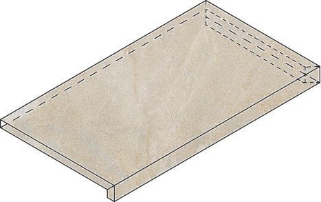 Ступень угловая правая Italon Magnetique Х2 White X2 33x60