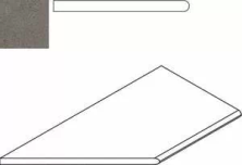 Бортик Italon Discover X2 Fume Bordo Round Sx левый 30x60